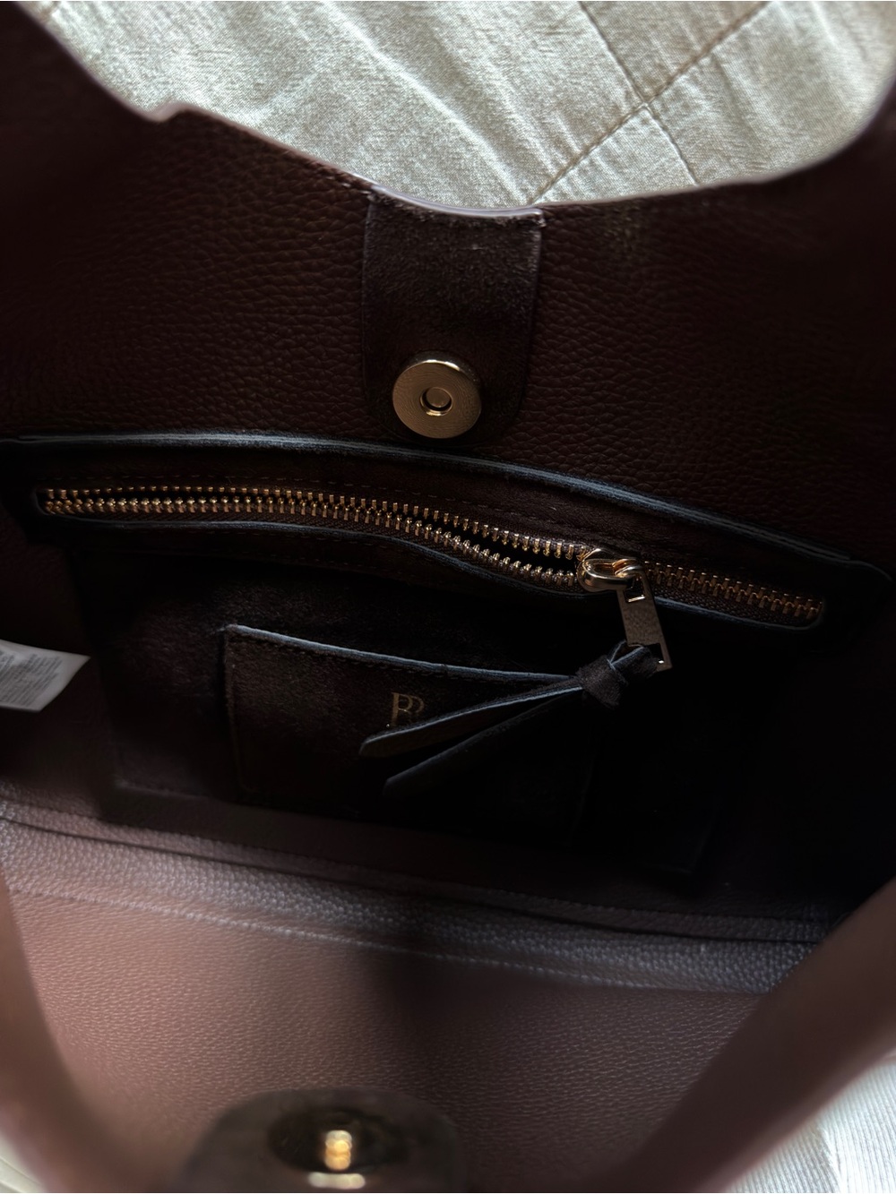 Banana Republic Brown Faux Suede Shoulder Bag - Picture 4 of 4